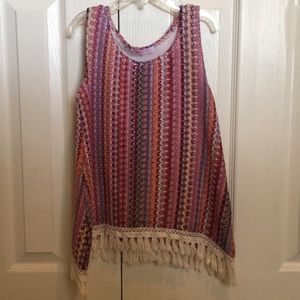 I Love Pinc Crochet Top